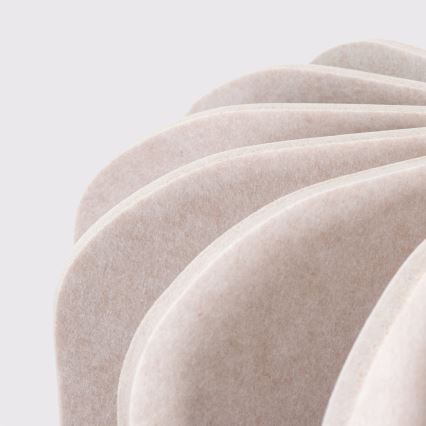 Пендел на кабел MULA 1xE27/15W/230V Ø 45 см кремав