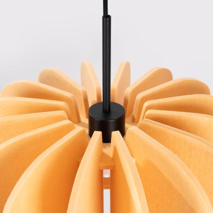 Полилей на кабел MULA 1xE27/15W/230V Ø 45 см жълт