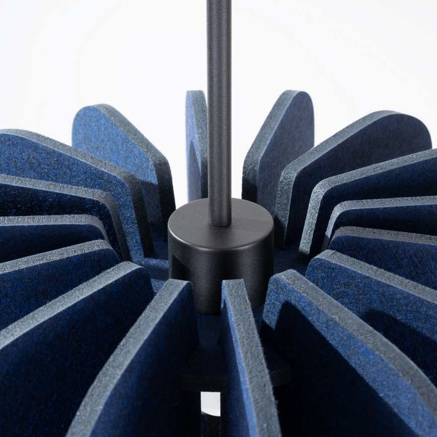 Пендел на кабел MULA, 1xE27/15W/230V, Ø 45 см, син