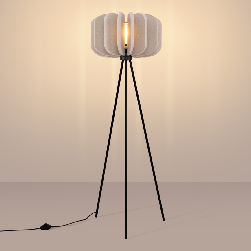 Подова лампа MULA 1xE27/15W/230V кремава