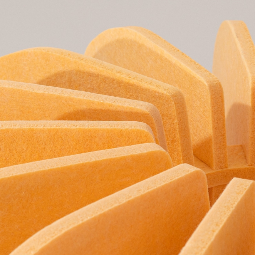 Подова лампа MULA 1xE27/15W/230V жълта