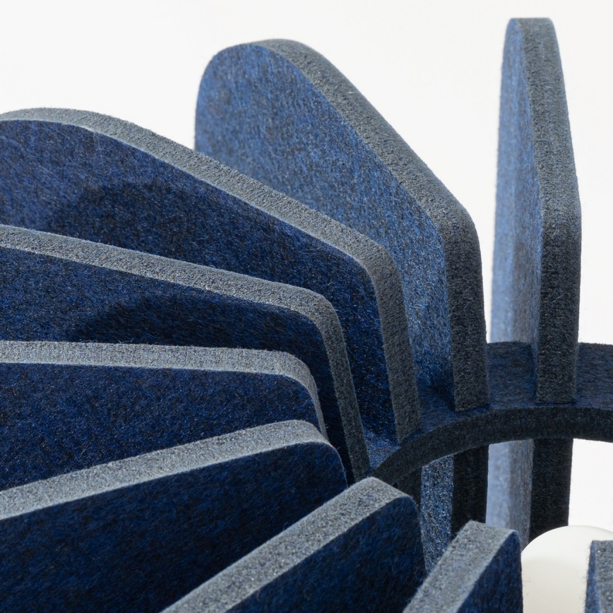 Подова лампа MULA 1xE27/15W/230V, синя