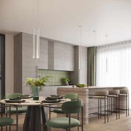 Полилей на кабел ARCHE 2xG9/8W/230V бял