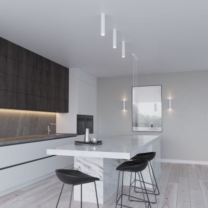 Полилей на кабел LAGOS 2xGU10/10W/230V бял