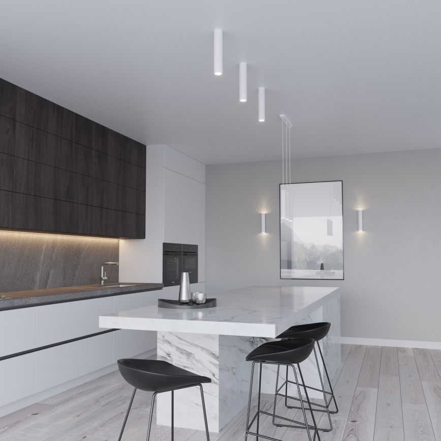 Полилей на кабел LAGOS 2xGU10/10W/230V бял