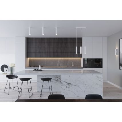 Полилей на кабел LAGOS 2xGU10/10W/230V бял