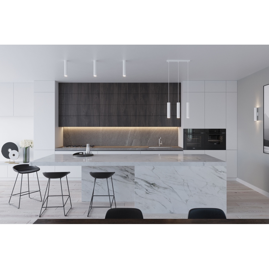 Полилей на кабел LAGOS 2xGU10/10W/230V бял