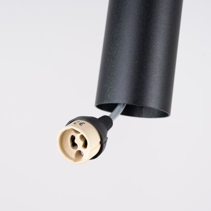 Пендан на кабел LAGOS 2xGU10/10W/230V черен