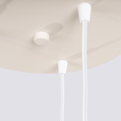 Полилей на кабел ESTRIA, 3xE14/10W/230V, диаметър 30 см, кремав