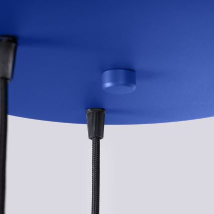 Полилей на кабел ESTRIA, 3xE14/10W/230V, Ø 30 cm, син