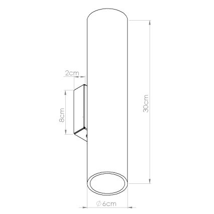 Стенно осветително тяло LINO 2xGU10/10W/230V бук