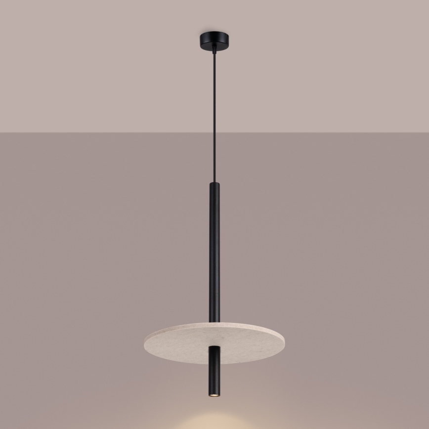 Пендел на кабел FELTRO 1xG9/8W/230V черен/кремав