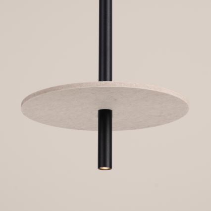 Пендел на кабел FELTRO 1xG9/8W/230V черен/кремав