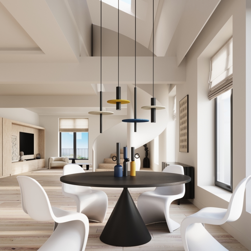 Пендел на кабел FELTRO 1xG9/8W/230V черен/жълт