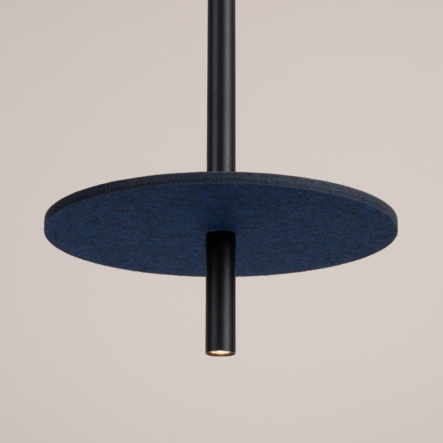 Полилей на кабел FELTRO 1xG9/8W/230V, черен/син