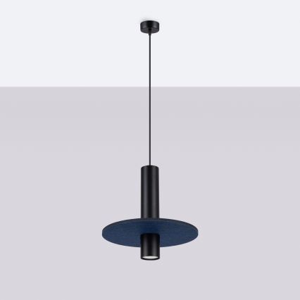 Пендел на кабел PELTA 1xGU10/10W/230V черно/синьо