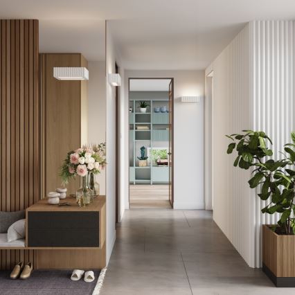 Стенно осветително тяло RIGATA 1xE27/15W/230V керамика/бяло