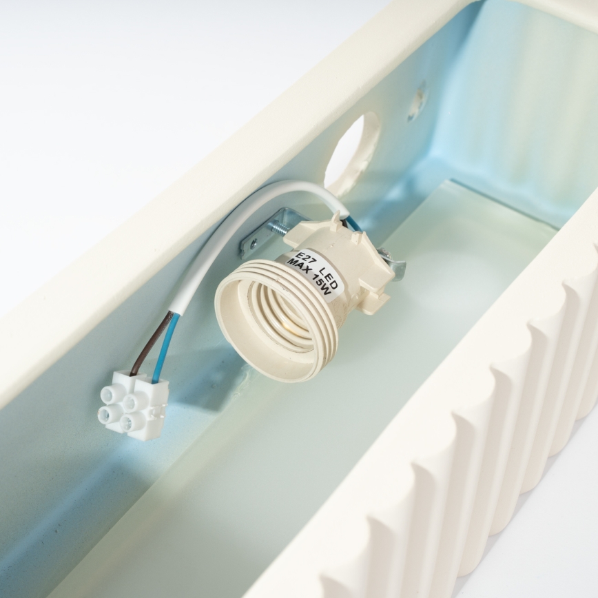 Стенно осветително тяло RIGATA 1xE27/15W/230V керамика/бяло