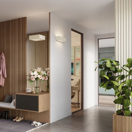 Стенно осветително тяло RIGATA 1xE27/15W/230V керамика/кремаво