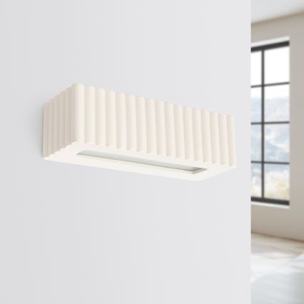 Стенно осветително тяло RIGATA 1xE27/15W/230V керамика/кремаво