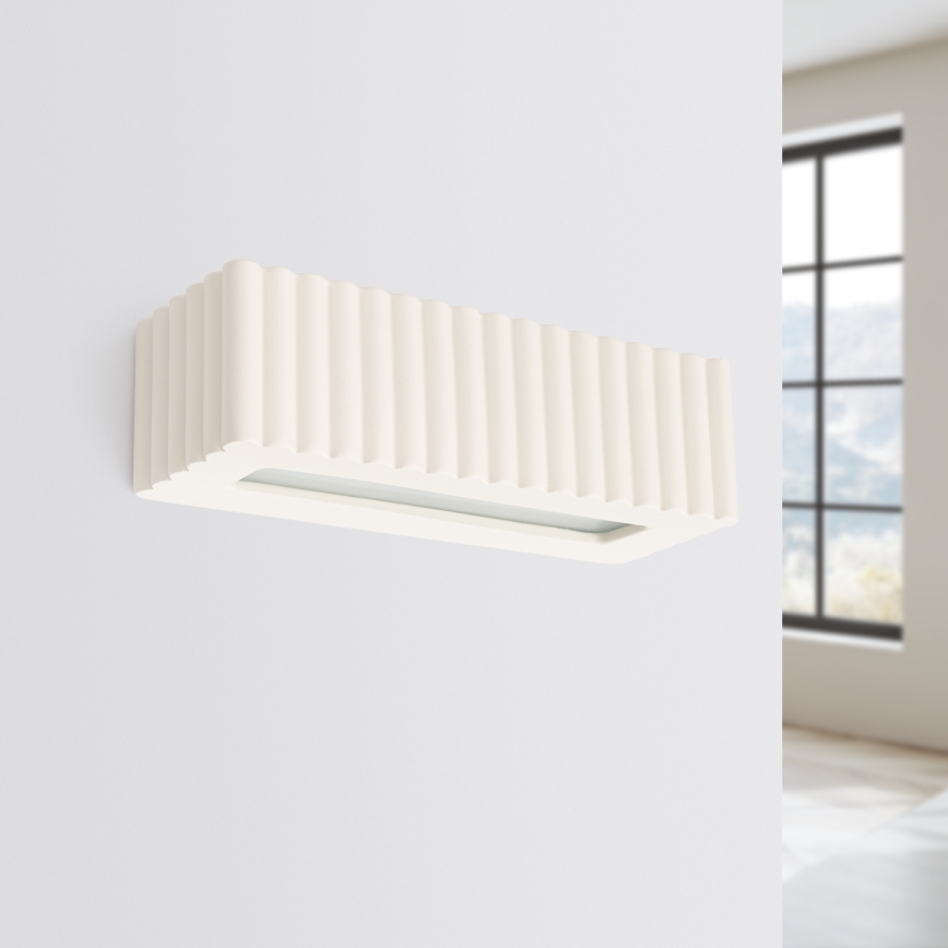 Стенно осветително тяло RIGATA 1xE27/15W/230V керамика/кремаво