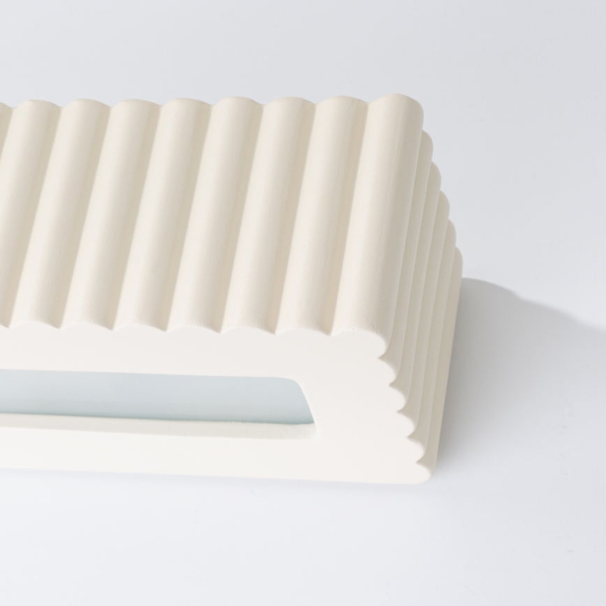 Стенно осветително тяло RIGATA 1xE27/15W/230V керамика/кремаво