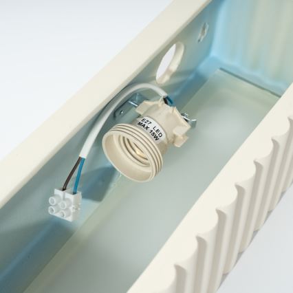 Стенно осветително тяло RIGATA 1xE27/15W/230V керамика/кремаво