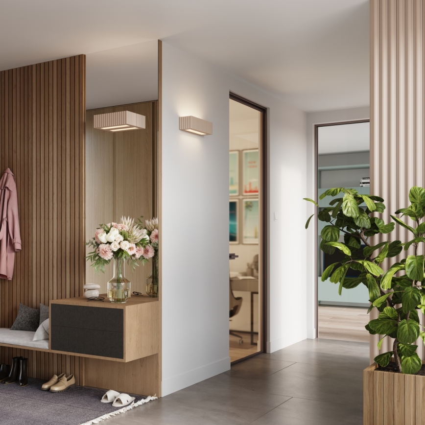 Настенно осветително тяло RIGATA 1xE27/15W/230V керамика/таупе