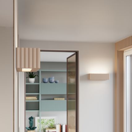 Настенно осветително тяло RIGATA 1xE27/15W/230V керамика/таупе