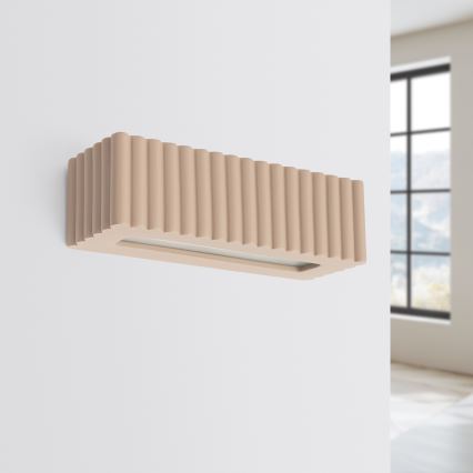 Настенно осветително тяло RIGATA 1xE27/15W/230V керамика/таупе