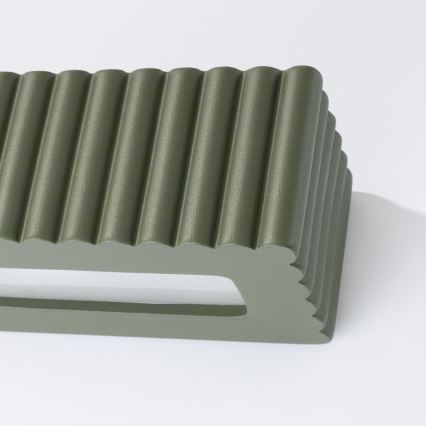 Стенно осветително тяло RIGATA 1xE27/15W/230V керамично/зелено