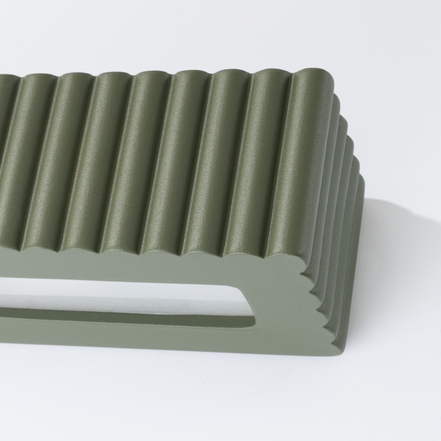 Стенно осветително тяло RIGATA 1xE27/15W/230V керамично/зелено