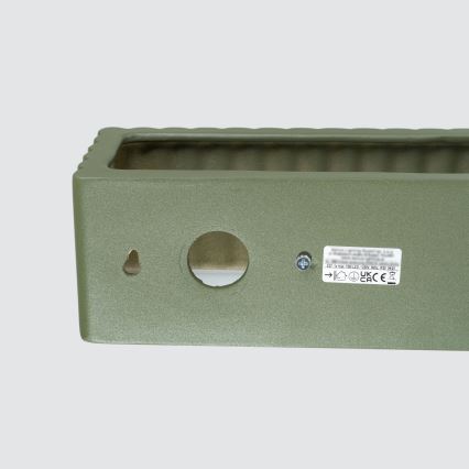 Стенно осветително тяло RIGATA 1xE27/15W/230V керамично/зелено