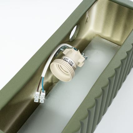 Стенно осветително тяло RIGATA 1xE27/15W/230V керамично/зелено