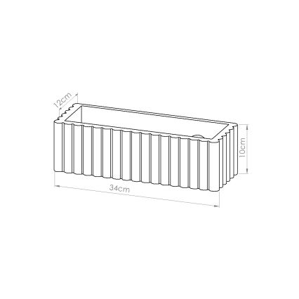 Стенно осветително тяло RIGATA 1xE27/15W/230V керамично/зелено