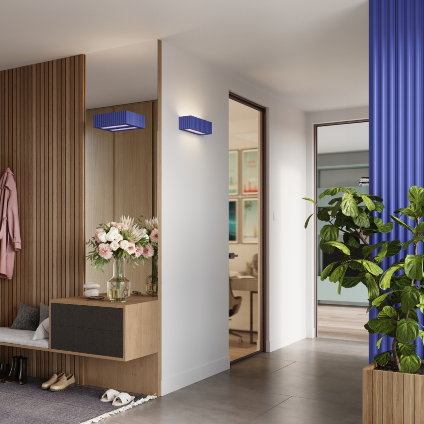 Настенно осветително тяло RIGATA 1xE27/15W/230V керамика/синьо