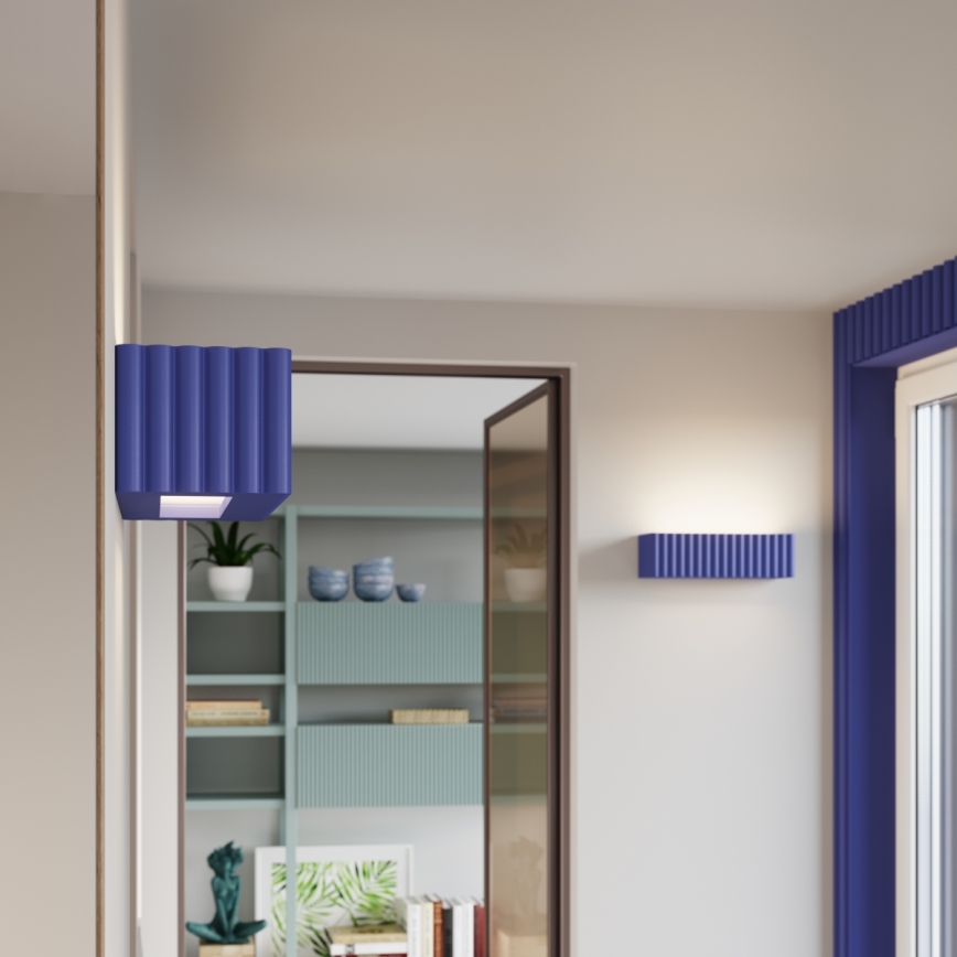 Настенно осветително тяло RIGATA 1xE27/15W/230V керамика/синьо