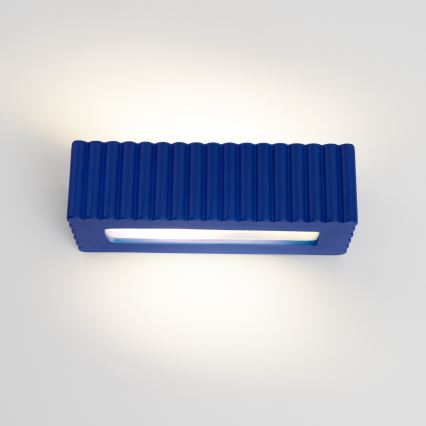 Настенно осветително тяло RIGATA 1xE27/15W/230V керамика/синьо