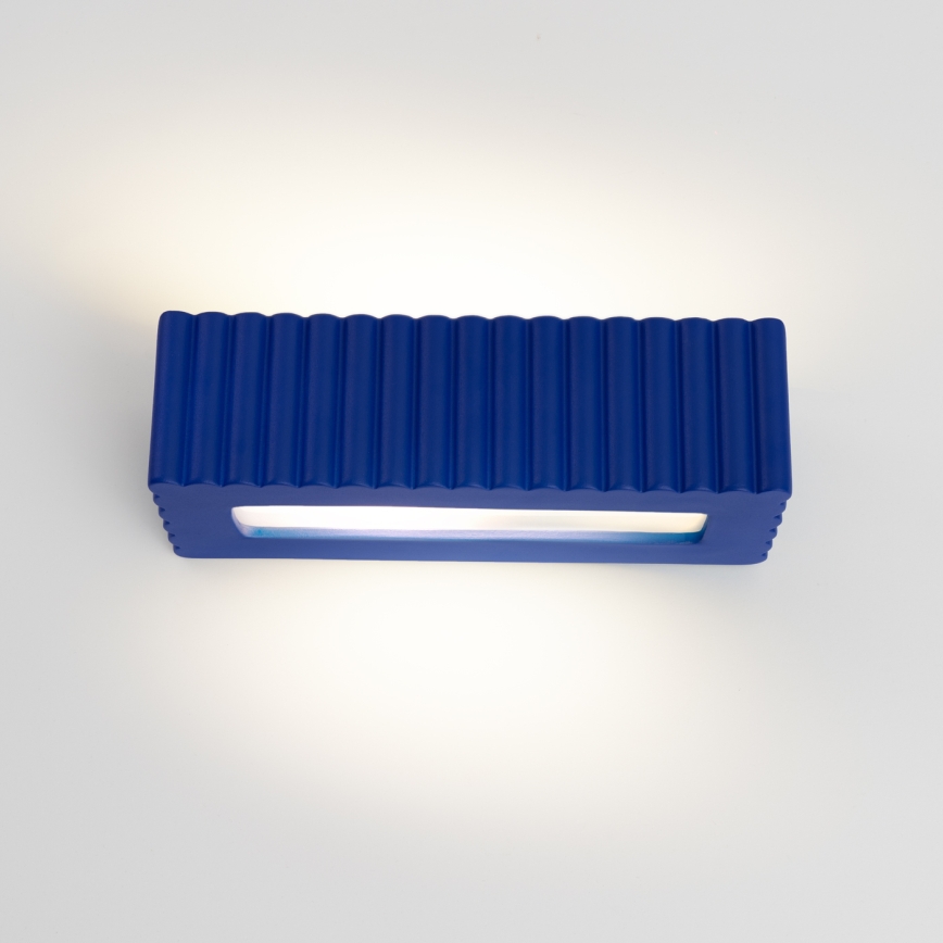 Настенно осветително тяло RIGATA 1xE27/15W/230V керамика/синьо