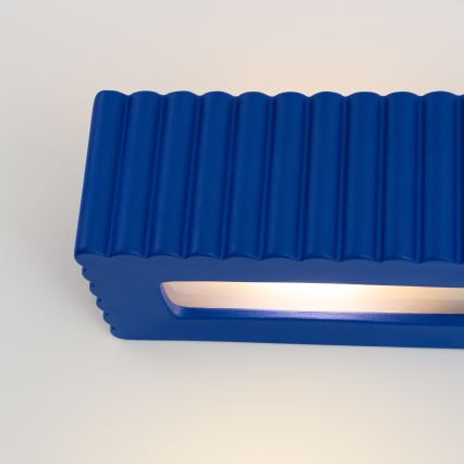 Настенно осветително тяло RIGATA 1xE27/15W/230V керамика/синьо