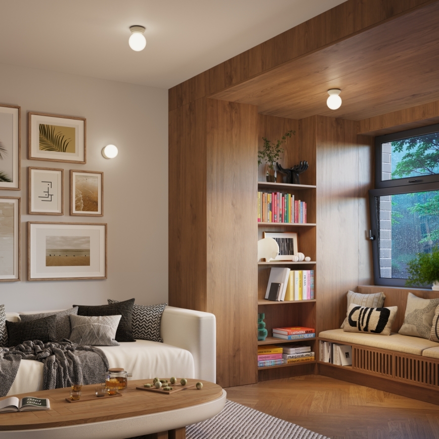 Стенно осветително тяло за баня ZORI 1xG9/8W/230V IP44 бежово