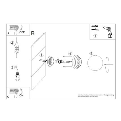 Стенно осветително тяло за баня ZORI 1xG9/8W/230V IP44 бежово
