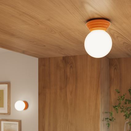 Стенно осветително тяло за баня ZORI 1xG9/8W/230V IP44 оранжево