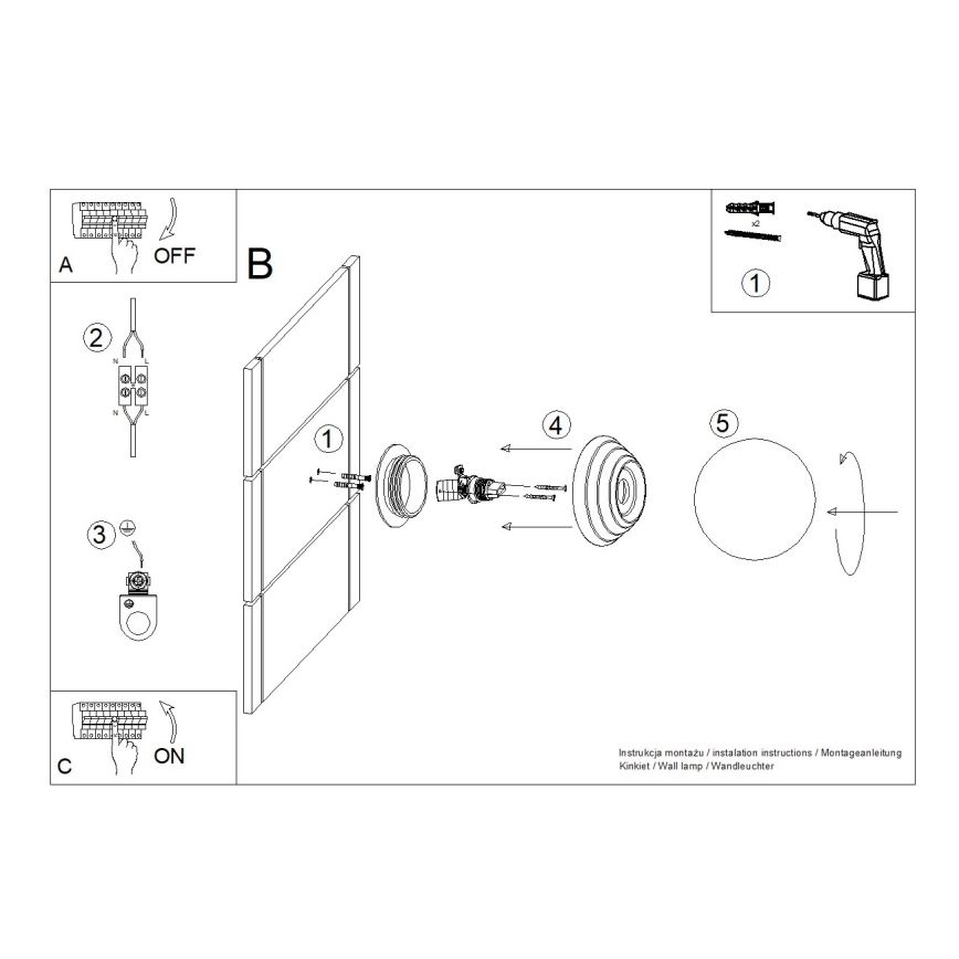 Стенно осветително тяло за баня ZORI 1xG9/8W/230V IP44 оранжево