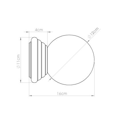 Стенно осветително тяло за баня ZORI 1xG9/8W/230V IP44 зелено