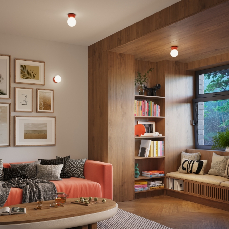 Стенно осветително тяло за баня ZORI 1xG9/8W/230V IP44 розово