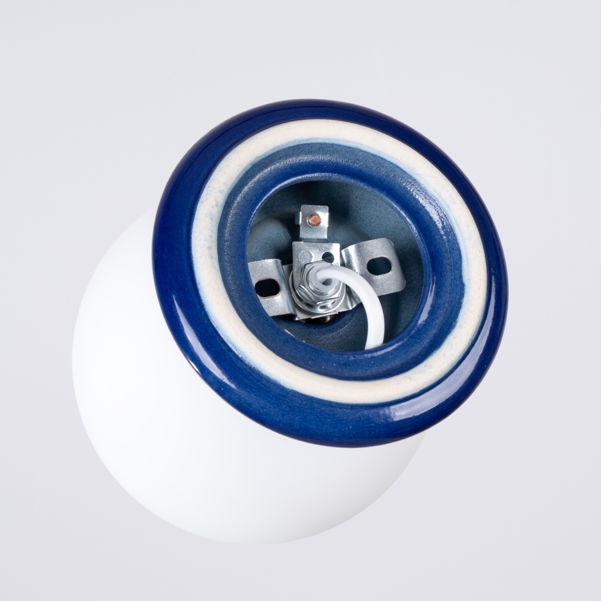 Стенно осветително тяло за баня ZORI 1xG9/8W/230V IP44 синьо