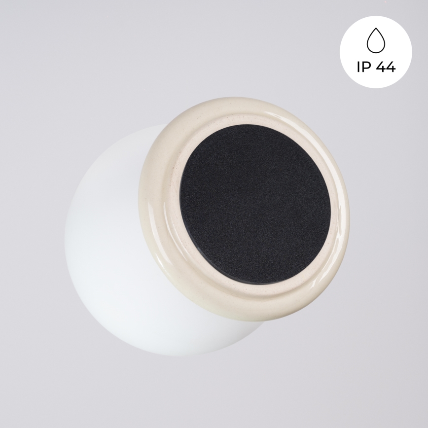 Таванно осветително тяло за баня ZORI 1xG9/8W/230V Ø 12 см IP44 бежово