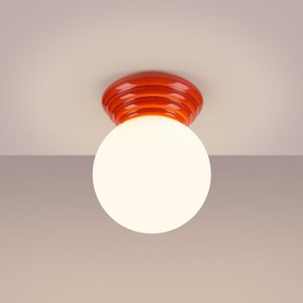 Потолно осветително тяло за баня ZORI 1xG9/8W/230V Ø 12 см IP44 розово