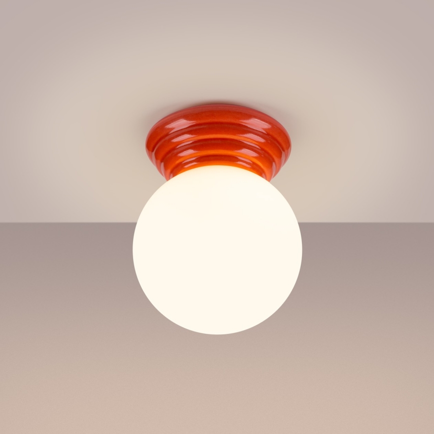 Потолно осветително тяло за баня ZORI 1xG9/8W/230V Ø 12 см IP44 розово